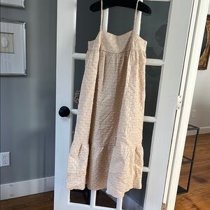 Women’s textured empire waist midi dress by Kika Vargas for Target size XXS